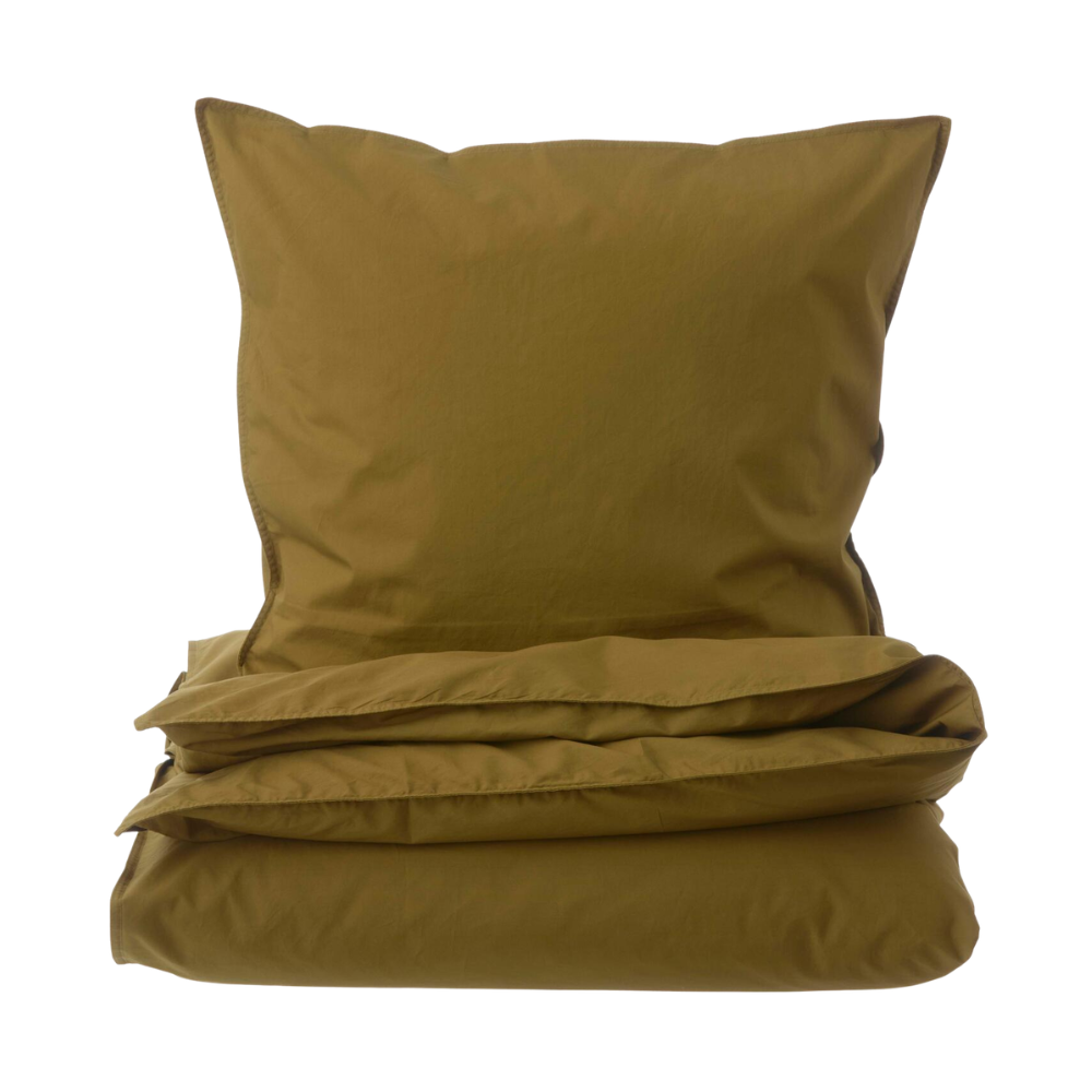 Curly Percale sengesæt - khaki